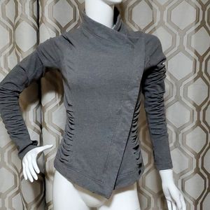 Like new lulu asymetrical jacket